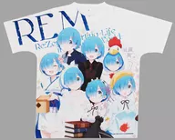Rem (Seven Variations) T-Shirt White L Size 「 Re:ZeRo Starting Life in Another World x Lawson 」 Loppi / HMV Only