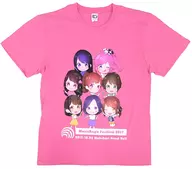 Momo Asakura T-Shirt Pink XL Size "LAWSON Premium Event Music Rain Festival 2017"
