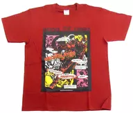 [Single Item] Ninja Layer T-Shirt II Red XL Size "Light Novel Ninja Layer Zaibatu Raid! ebtenDX Pack" Shrimp Ten Limited Set Bonus