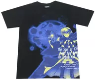 Dierce T-shirt negro tamaño libre "Maho Shojo Lyrical Nanoha Reflection" Theater goods