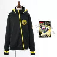 Juyon Matsu HackerVer. Zip-up Hoodie (w / Bromide) Black x Yellow Free Size 「 Osomatsu San 」