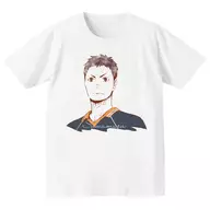澤村大地 Ani-Art Tシャツ ホワイト レディースLサイズ 「ハイキュー!!」