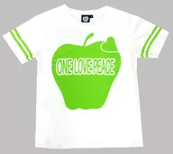 GLAY ONE LOVE PEACE リンゴTシャツ ホワイト Mサイズ 「オフィシャルファンクラブ HAPPY SWING」 会員限定 結成20周年記念グッズ