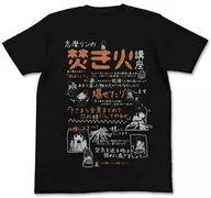 Lynn Bonfire Course T-Shirt, Black L Size "Laid-Back Camp △"