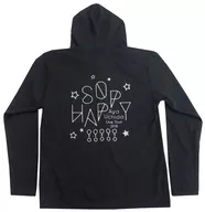 内田彩 ドライジップパーカー ブラック Lサイズ 「AYA UCHIDA LIVE TOUR 2018 ～So Happy!!!!!～」