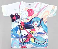 Hatsune Miku Full Graphic T-Shirt White XL Size 「 Hatsune Miku Magical Mirai 2018 」