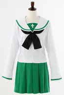 县立大洗女子学院制服白色×绿色男款L码