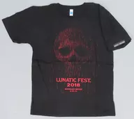 Tシャツ“DRIPPING SKULL” ブラック×レッド Lサイズ 「LUNATIC FEST. 2018」