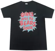 SILENT SIREN T-shirt (Hianchuver.) black M size "SILENT SIREN LIVE TOUR 2018 ~" Girls will be Bears "TOUR ~"