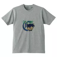 江戸川コナン イニシャルTシャツ グレー メンズXLサイズ 「名探偵コナン」