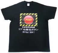 Back Loading Explosion Button T-shirt Black L Size "Twisted-Mono Gakuen Seishun Monogatari - I & Her 's Side and Side" Electric External Festival 2018 SUMMER in Takadanobaba Goods