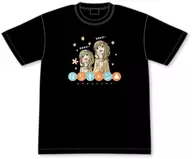 Aoi & Akari Inuyama Sisters' Kyan △ T-shirt Black L Size "Laid-Back Camp △"