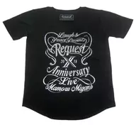 Mamoru Miyano T-Shirt A Black L Size "Laugh & Peace presents Mamoru Miyano Anniversary Live ～ REQUEST II ～"