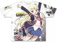 九条カレン 両面フルグラフィックTシャツ ホワイト Mサイズ 「きんいろモザイク Pretty Days」 