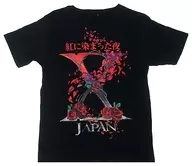 X JAPAN T-shirt C black M size "X JAPAN Live Japan Performance 2018 ~ Crimson Night ~ Makuhari Messe 3 Days"