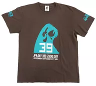 初音ミク(シルエット) Tシャツ ブラウン Lサイズ 「ミクの日感謝祭 39’s Giving Day」 39スペシャルシート引き換えグッズ