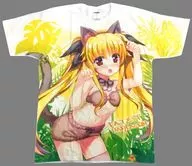 Destino Anmaru ver. T-shirt branca de tamanho L "Magic Girl Lyric Nanoha Detonation" Anmaru! Edição limitada