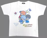 Yorozuya Ginchan (Banjiya Gin-chan) Full Color T-Shirt, White L Size "GINTAMA x Sanrio Character Connectors"