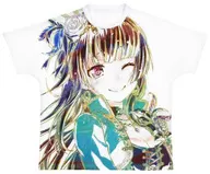 Rinko Shirokane (Roselia) Ani-Art Full Graphic T-Shirt White Unisex M size 「 Bang Dream! Girls' band party! 」