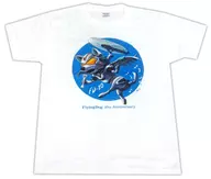 Flying Dog 10th T-Shirt White L Size Painted by Masaharu Kawamori "Flying Dog 10th Anniversary Live - Dog Festival"