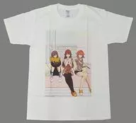 Tokino Sora (Ichihana) & Sarugakucho Futaba (Futaba) & Ao Hibiki (Miki) T-Shirt White M Size "April 1 st House"
