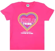 EXILE TRIBE爱心T恤粉色XS尺寸