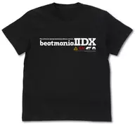 Logo T-Shirt Black M Size "beatmania IIDX"