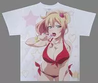 八女ゆかな(娘TYPE 9月号) フルグラフィックTシャツ ホワイト Lサイズ 「はじめてのギャル」