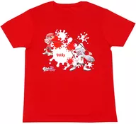 Pocky Chocolate T-Shirt Red Free Size "Pocky x Splatoon2 (Splatoon2) Pocky Festival"