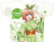 Nakano Yotsuba Yukata Ver. Full Graphic T-Shirt Green Free Size (L size) "The Quintessential Quintuplets"
