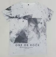 ONE OK ROCK T-Shirt (10th Anniversary) white M size "ONE OK ROCK 2015" 35 xxxv "JAPAN TOUR"