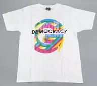 Glay, where was it taken? Friday? Focus? Emma? No, flash print death (skull) T-shirt white M size "Glay 25th Anniversary" LIVE DEMOCRACY "