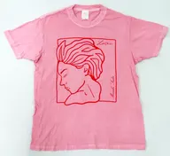 Masaki Sugada "LOVE" T-Shirt Pink L Size "Masaki Sugada LIVE TOUR 2019" LOVE "