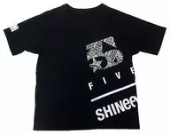 SHINee 5/10 longitud camiseta negra tamaño L "SHINee WORLD 2017 ~ FIVE ~"