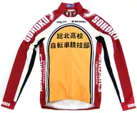 総北高校 レーシングサーモジャケット イエロー×レッド Lサイズ 「弱虫ペダル×J SPORTS」