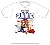 Mullion & Yanyan T-shirts white XL size "Gunbird"