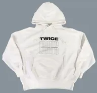 TWICE ビッグフーディ ホワイト Lサイズ 「TWICE WORLD TOUR 2019 ”TWICELIGHTS” IN JAPAN」
