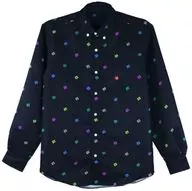 総柄 シャツ ネイビー ユニセックスSサイズ 「けものフレンズ2」