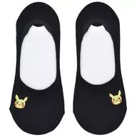 Pikachu one point Plain Cover Socks Black 23-25cm "Pocket Monsters" Pokemon Center limited