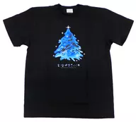 Hinatazaka46 Tree T-Shirt, Black XL Size "Hina doll 2019 ~ 17 Santa Claus and Empty Christmas ~"