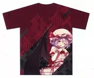 Remilia Scarlet (ilult. shnva) T-shirt de cor completa Red XL Size "Toho Project"