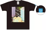 Town T-Shirt Black XL Size "DRAGON QUEST Walk"