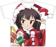 Megumin (Santa Ver.) Full Graphic T-Shirt White Unisex L size 「 Eiga KonoSuba: God's Blessing on this Wonderful World! Beni Densetsu 」