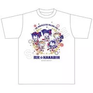 Flashing ☆ HANABI Group Chima Dollar T-shirt White L Size "idol Master Million Live!"