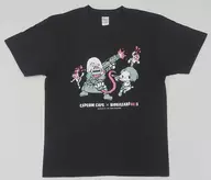 Jill Valentine & Némesis T-shirts black L size "CAPCOM CAFE× Resident Evil RE : 3"