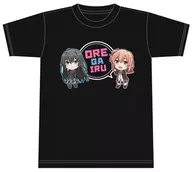 雪乃＆結衣 Tシャツ ブラック XLサイズ 「やはり俺の青春ラブコメはまちがっている。完」