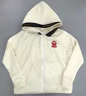 012 CAN (NOT) Boa Fleece Hoodie Ivory Ladies Free Size "RADIO EVA" EVANGELION STORE TOKYO 01 Goods