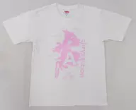 EGOIST Tシャツ(side-A：chrysalizion code 404) ホワイト×ピンク Mサイズ 「EGOIST LIVE TOUR 2020 side-A 『chrysalizion code 404』」 4月4日大阪公演限定