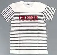 Exile Striped T-Shirt Charcoal Gray M Size "Exile LIVE TOUR 2013" Exile PRIDE "