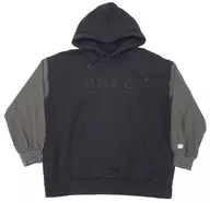 nqrse Life is せんたくパーカー ブラック 「だいふくやさん」